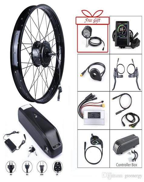 Bafang 48V 750W Cassette 175 mm Fat Bike Electric Conversion Motor Kit 20039 26039 Roue avec batterie 12AH175AH en 7068454