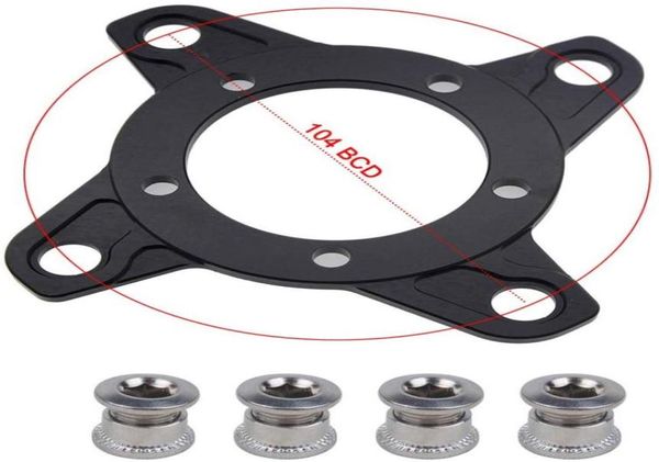 Bafang Bbs0102 Adaptador de plato 104 BCD Adaptador de araña de plato de aleación de aluminio Engranaje 8Fun Kit de conversión Motor de bicicleta eléctrica 4186288