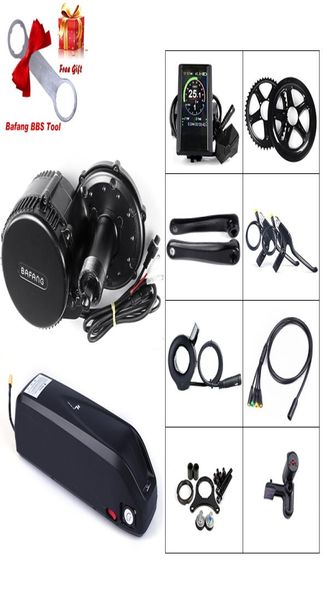 BAFANG BBS02B 48V 750W Motor con pantalla LCD Kits de conversión de motor medio Ebike Batería 48V 12AH con Charger9357965