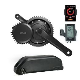 Bafang BBS02B 48V500W Moteur Mid Drive Kit de vélo électrique avec batterie 48V / 52V 13AH / 16AH / 17.5AH Ebike