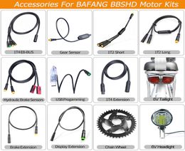 Bafang Motor Pièces Bike Light Hydraulic Gear Shift Shift Capteur Affichage de la vitesse de frein Extension de vitesses USB Câble Eabbus F5578009
