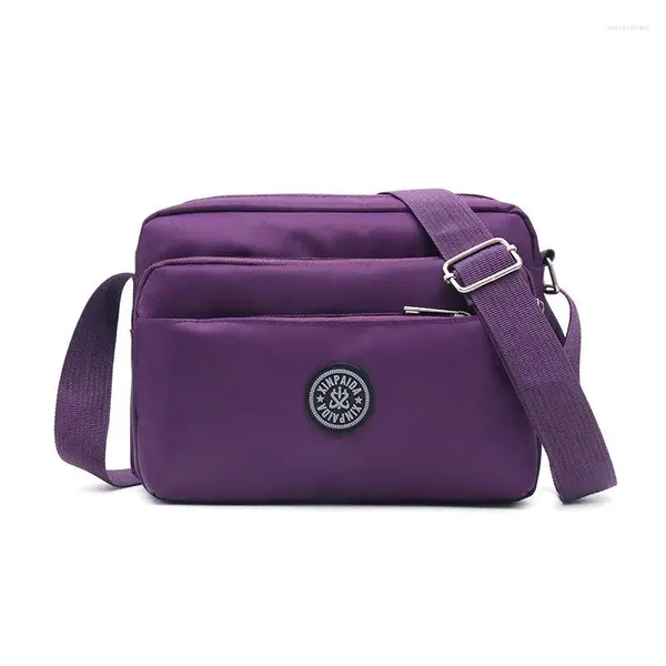 Sac 2024 décontracté couleur unie femmes sacs de luxe concepteur épaule en tissu en Nylon dame messager téléphone portable en gros