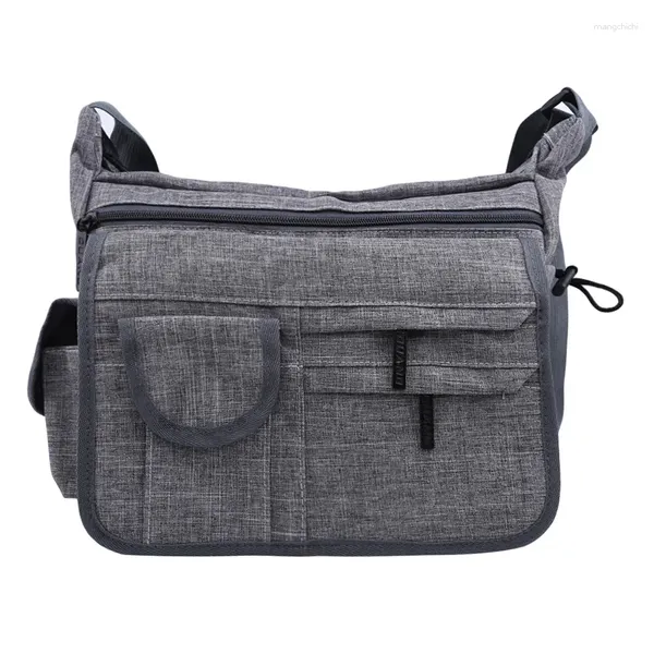 Sac 2024 Version coréenne gris foncé du sac à main imperméable de la mode simple messager mat