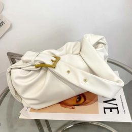 Sac 2024 Fashion Small Pu En cuir Pu En cuir Sacs pour femmes Hivern Trend Handbag Lady Poss Simple Fold Designer