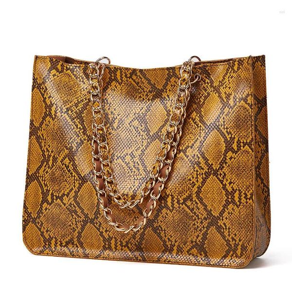 Bolso 2024 bolsos de hombro de moda para mujer exquisitos bolsos de compras Vintage de cuero PU diseño de serpiente bolsos de mano simples para mujer