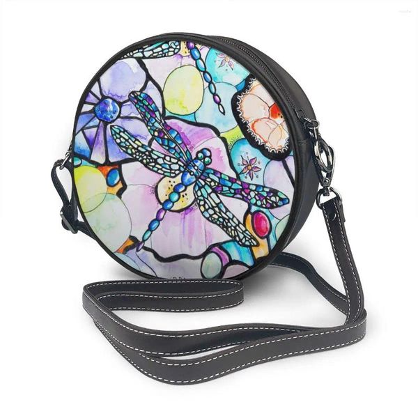 Sac 2024 OLN SUMME FOLITION FAMILLE Small Round Dragonflies épaule Messenger Crossbody Phone Coin Purse