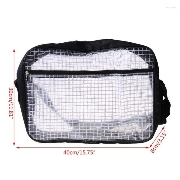 Bolsa 28GD herramienta transparente antiestática para sala blanca cubierta completa de PVC para ingeniero bandolera