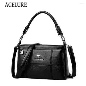 Sac ACELURE FEMMES SAGS MEDIALES LUXE LUXE Small épaule Designer Crossbody for Female Pu En cuir PU en cuir Purs Pourse