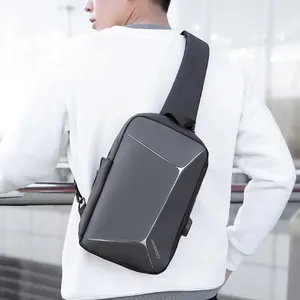 Tas Anti-diefstal MenShoulder 2024 Multifunctionele mannen Schouder Waterfles USB Messenger Crossbody Tassen Voor Mannen