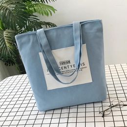 Tas aankomsten vrouwen fashion eenvoudig casual canvas tote shopper tassen studenten boeken