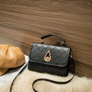 Tas Tassen voor Dames 2024 Luxe Handtassen Modetrend Dames Messenger PU Geruite Schouder Mini Gesp Klein Vierkant