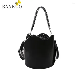 Sac Bankuo Sacs à bandoulière pour femmes dames dames vintage sac à main le design Pu Synthetic en cuir en cuir mode Z37