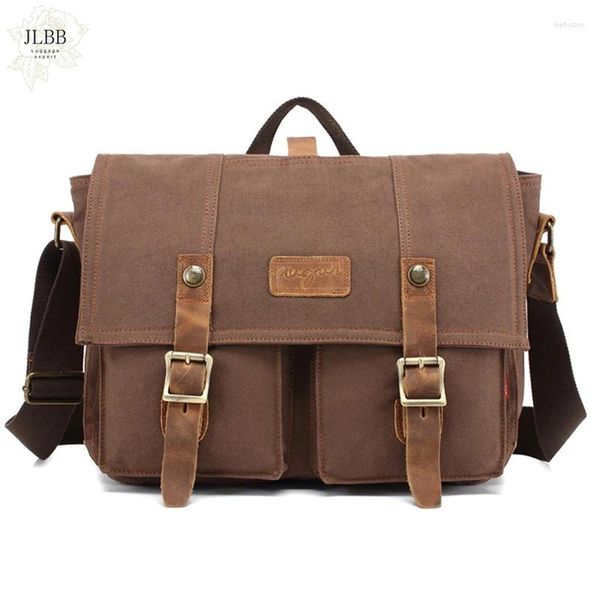 Sac Canvas Men Messenger Satchel épaule crossbody sling bookbagbag vintage sac à main sac à main un principal bolso hombre décontracté