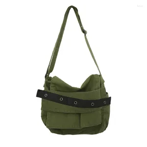 Tas Canvas Gereedschapspakket Katoen Stevige Schoudertassen Unisex Mode Messenger College Style