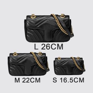 Designers sacs à la mode femme luxe réel sacs à main en cuir chaîne cosmétique messager shopping bottes bottes de portefeuille Lady Wallet
