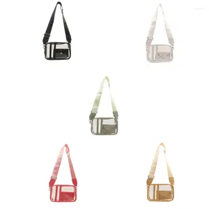 Tas Clear Crossbody Purse Schouderstadion goedkeuren voor concerten Festivals Party Simple and Practical Messengers E74B