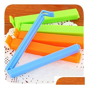 Clips de sac 10pcs Clip de scellage alimentaire en plastique Thé Fresh-Kee Snack Résistant à l'humidité Cadeau pratique en gros Drop Livraison Maison Jardin Hous Dhcgq