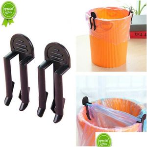 Clips de sac 2/10Pc pince à ordures ménagères poubelle en plastique Usef poubelle poubelle support de pince pour cuisine salle de bain outil Drop Deliver Dhiwl