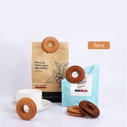 Clips de sac 5 pièces pique-nique beignet forme étanchéité alimentaire réfrigérateur étanche à l'humidité conservation Snack pince accessoires de cuisine 230418