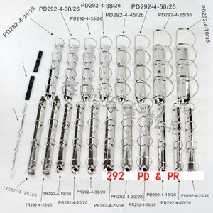 Clips de sac en vrac, 10 unités A4 A5, 3 4 trous, anneaux de reliure 205 210 240 262 280 292, mécanisme de Clip métallique, argent, noir, or, 230926