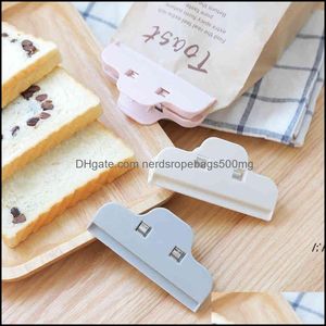 Clips de sac Organisation de stockage à domicile Housekee Garden Clip Sealing Fresh Kee Sealer Clamp Plastic Helper Food Saver Kitchen Gadgets Seal Pou