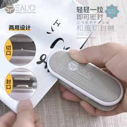 Clipes de saco Japão Qualidade Mini seladora de calor Máquina de selagem portátil Handy Package Machines Snacks Sacos Vacuum Resealer 230131