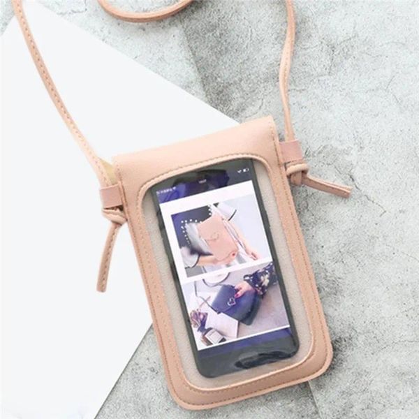 Bolsa de moneda y tarjeta Crossbody Celular Pantalla tocable Policita para chicas de bolsillo para niñas con membrana hialina