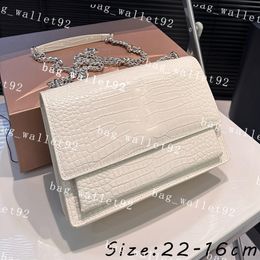 sac Crossbody Designer Sacs d'épaule Pursets de portefeuille de luxe Ys sacs à main 20 cm Blancs Rose Pin