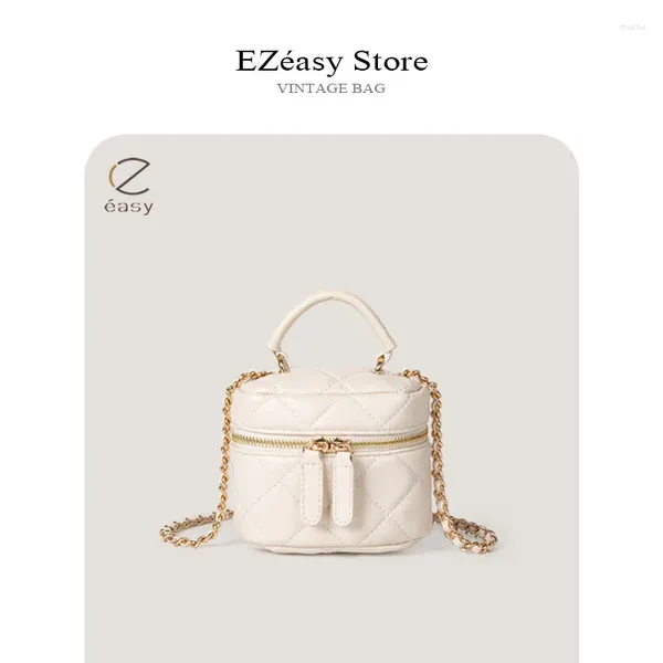 Sac Ezeasy Light Luxury Niche Designer Sacs pour femmes Chaîne de réseau de diamants Small Square Box Botes Messenger Crossbody