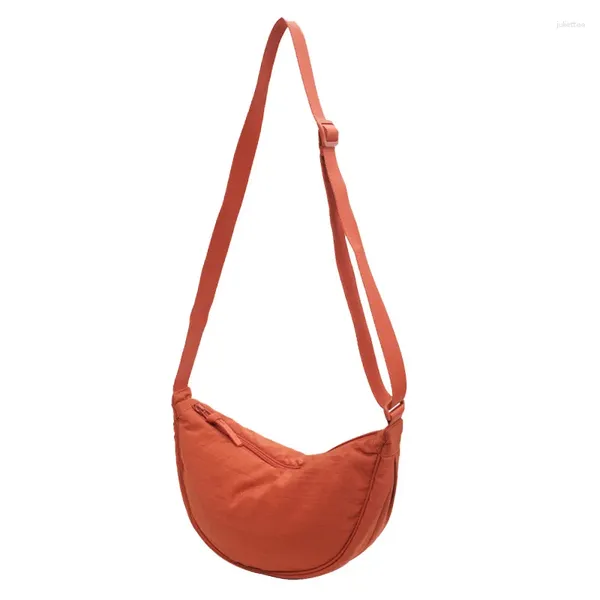 Bolso de moda de diseño fácil para mujer, bandolera de nailon con bola de masa, bandolera pequeña de tela