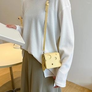 Sac Fashion Mini Femmes Phone Mobile Pouchage Souchée en forme d'élingue en forme d'élingue Small Square PU Le cuir Pu pour les sacs à main