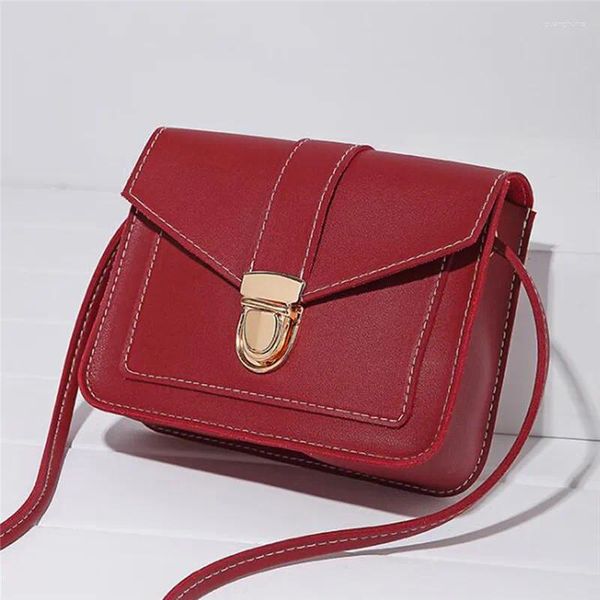 Bag Fashion Simple Small Square Women's Designer Handsbag 2024 Pap de téléphonie mobile en cuir PU de haute qualité