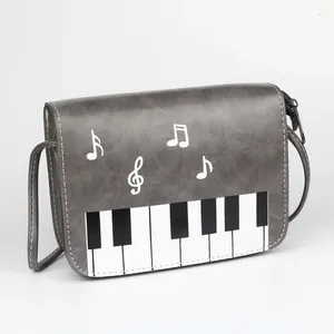 Sac Fashion Femmes Sacs de bonne qualité Lady épaule Messenger Coin Keys Téléphone Purse Couverture Coque Shell Flap Girls Piano Zipper