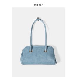 Sac femme 2021 nouveau style coréen même niche couleur bonbon huile cire cuir polyvalent ins aisselle sac longue poignée unique épaule