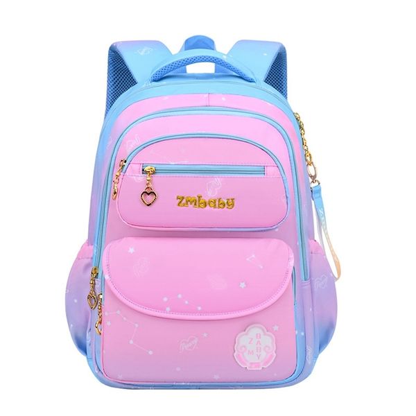 Bolsa para la escuela Impermeable Lindo Printng Primary Children's Backapck Girls 10 años Starry Sky Kids Bookbags 211021