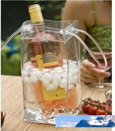 Bag cadeau Wijnbier Champagne Emmer Drink Ice Bag fles Koeler Koeler opvouwbare carrier Favor cadeau Festival Bags9972018