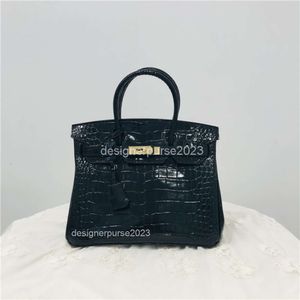 Sac à main classique en cuir de vache pour femmes, loisirs Crocodile dames épaule Straddle sacs à main sacs classiques mode 2023 hiver I3s9EV6E