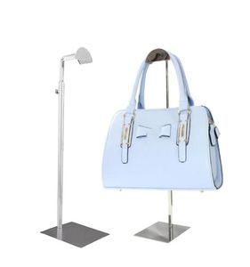 Sac suspendu écharpe étagère mode en acier inoxydable hauteur réglable stockage métal sac à main présentoir debout sac à main cintre 6902582