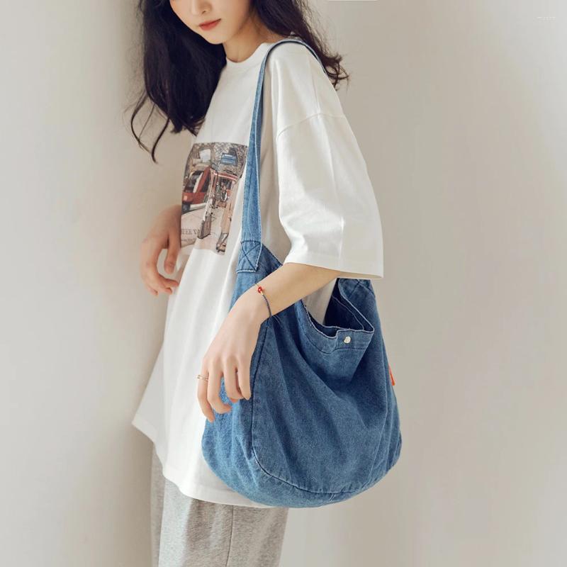 Bag Harajuku Messenger Pouch Street Vintage Denim Shoulder Handbags Cowboy Crossbody Satchels Large Capacity For Ladies Girl