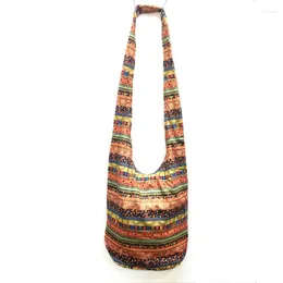 Sac Hippy Hippie bohème sacs pour femmes messager fronde épaule bandoulière femme Vintage coton femmes sacs à main jour embrayages
