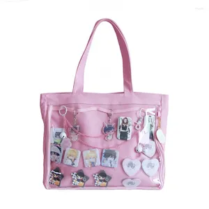 Bolsas ita lolita bolsos de hombro encantadores kawaii mujeres transparentes bolsas escolares para chicas adolescentes dulces itabag bolso