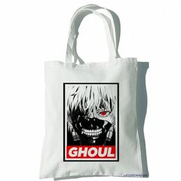 sac japonais anime Tokyo Ghoul mignon sacs sacs harajuku gothic toile noire sac horreur de grande capacité