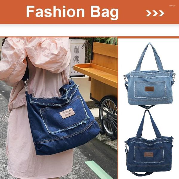 Sac Jean bandoulière mode Denim pochette grande capacité multifonctionnel rétro polyvalent sacoche