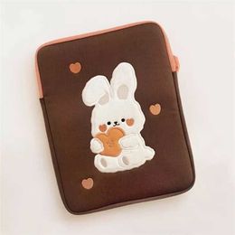 Tas Koreaanse ins konijn laptop voor Mac iPad Pro 9.7 10.8 11 inch schattige meisjes 12 13 iPad mouw pouch 202211