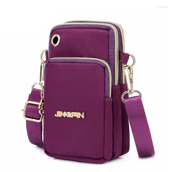 Sac pour dames sacs à main imperméables en nylon nylon crossbody phone épaule mini casse de pochette ceinture de mode de mode décontractée portefeuille