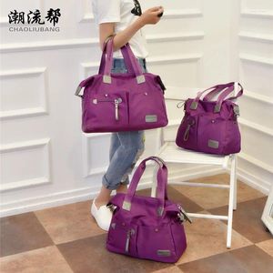 Fabricante de bolsos al por mayor 2024 bolso coreano de tela Oxford para mujer, bolso cruzado impermeable para ocio