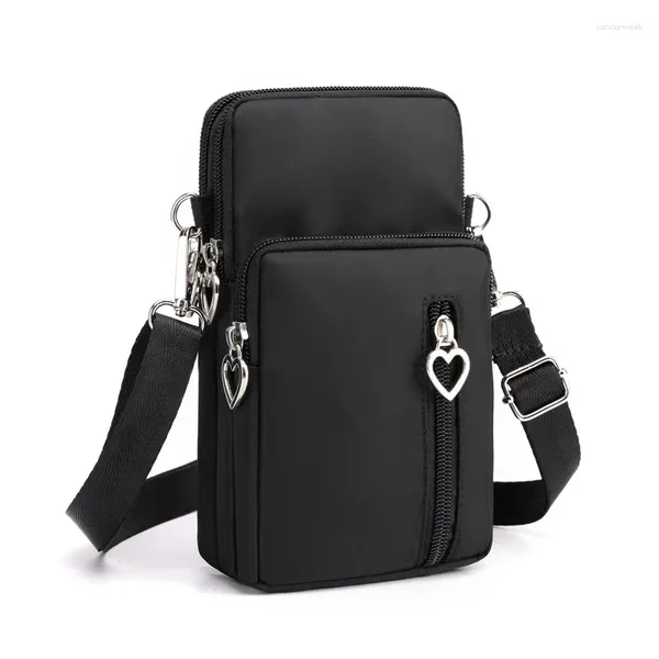 Bolso Mini portátil para teléfono móvil, bandolera pequeña que combina con todo, monedero con cuello colgante, bolso Vertical