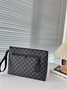 sac New Wash Damier Embrayage Embrayage Hands Sac à main authentique en cuir concepteur à damier