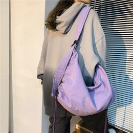 Bag Niche Design corean INS Messenger Canvas Femme chic grande capacité Étudiant Japonais Épaule diagonale Dumpling