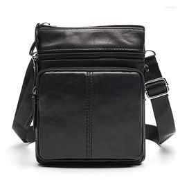 Tas Norbinus Messenger herenschouder lederen flap kleine mannelijke man crossbody tassen voor mannen natuurlijke telefoonzakje